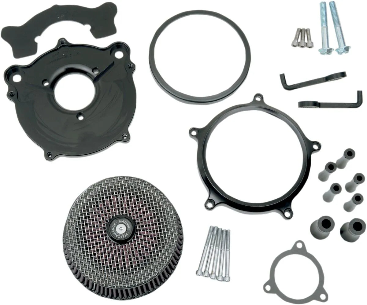 Performance Machine M8 Super Gas Air Cleaner Kit - Black - 0206-2139-B