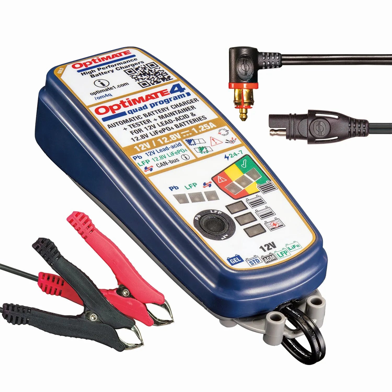 Tecmate Optimate 4 Quad 12v Battery Charger