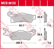 Trw Si Series Sintrade Off-road Bromsbelägg - Bak