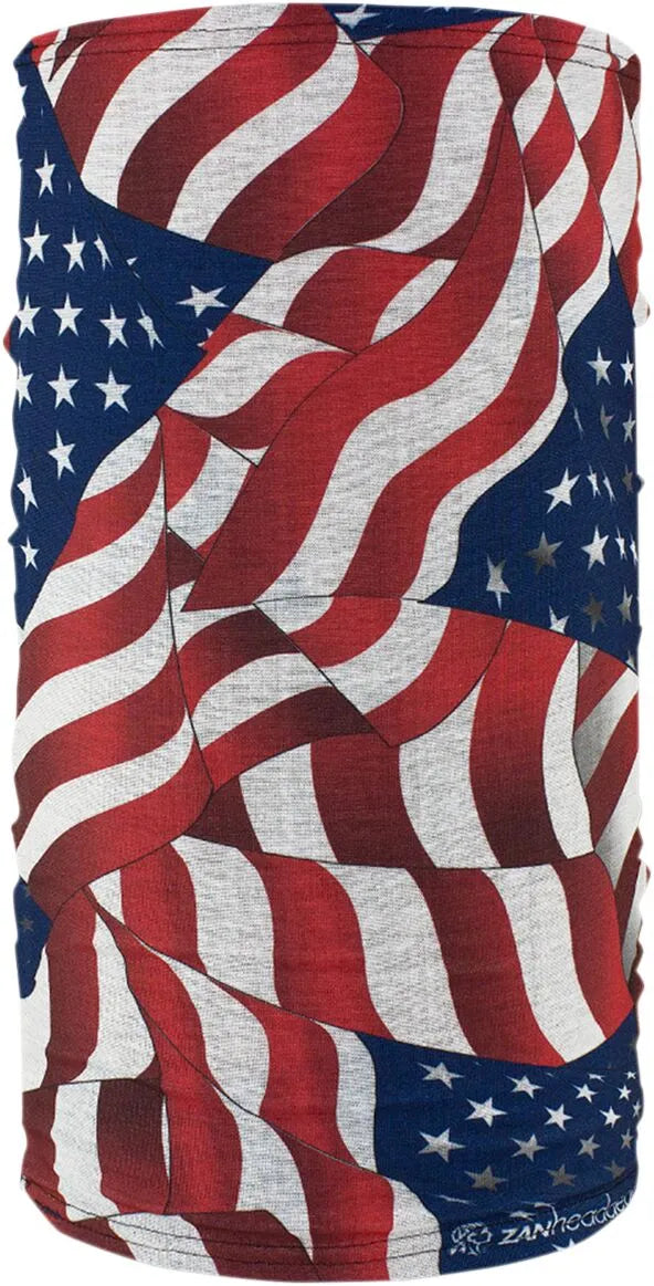 Zan Headgear Motley Tube Fleece Lined Flag Neck Tube