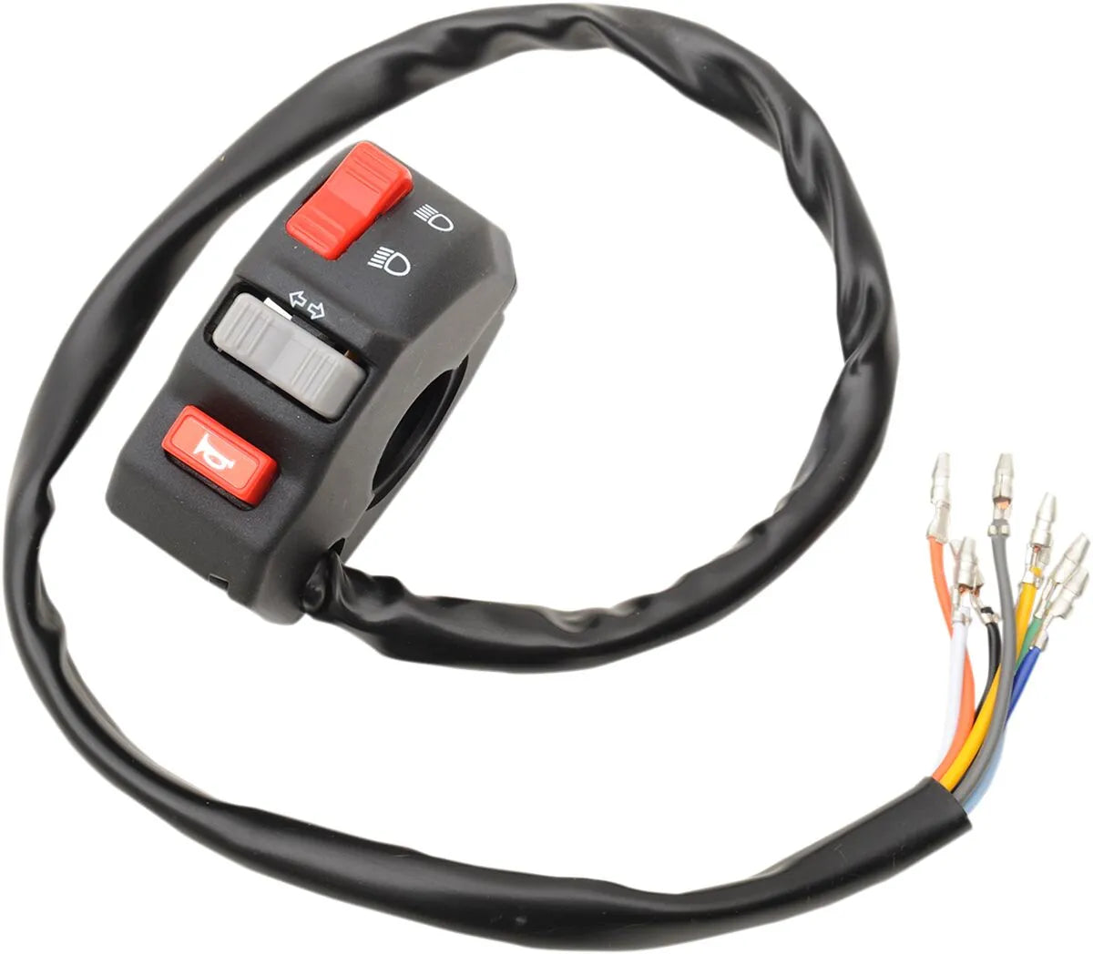 Emgo Universal Handlebar Switch - Left Side