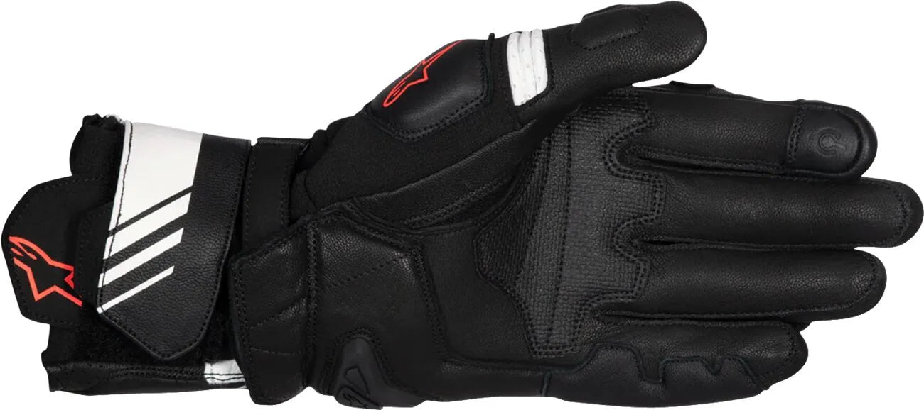 Alpinestars Gp Plus R V3 Leather Gloves - Black/White/Fluorescent Red