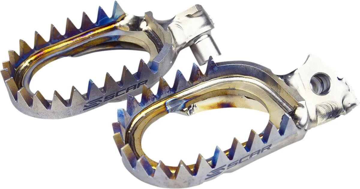 Scar Anti Mud Titanium Footpegs
