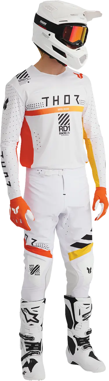 Thor Sportmode Synth Jersey - Black/Yellow/White/Orange