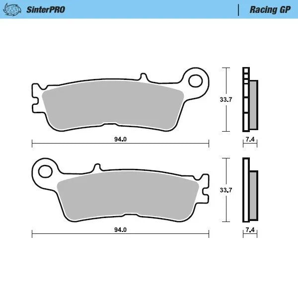 Moto-master Racing Gp Sinterpro Offroad Brake Pads - Front