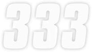 Factory Effex Number Stickers - White 7" (18 Cm)
