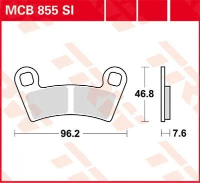 Trw Si Series Sintered Off-road Bromsbelägg - Fram & Bak