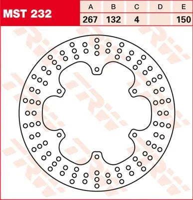 Trw Rund Fast Bromsskiva 250-299mm - Fram