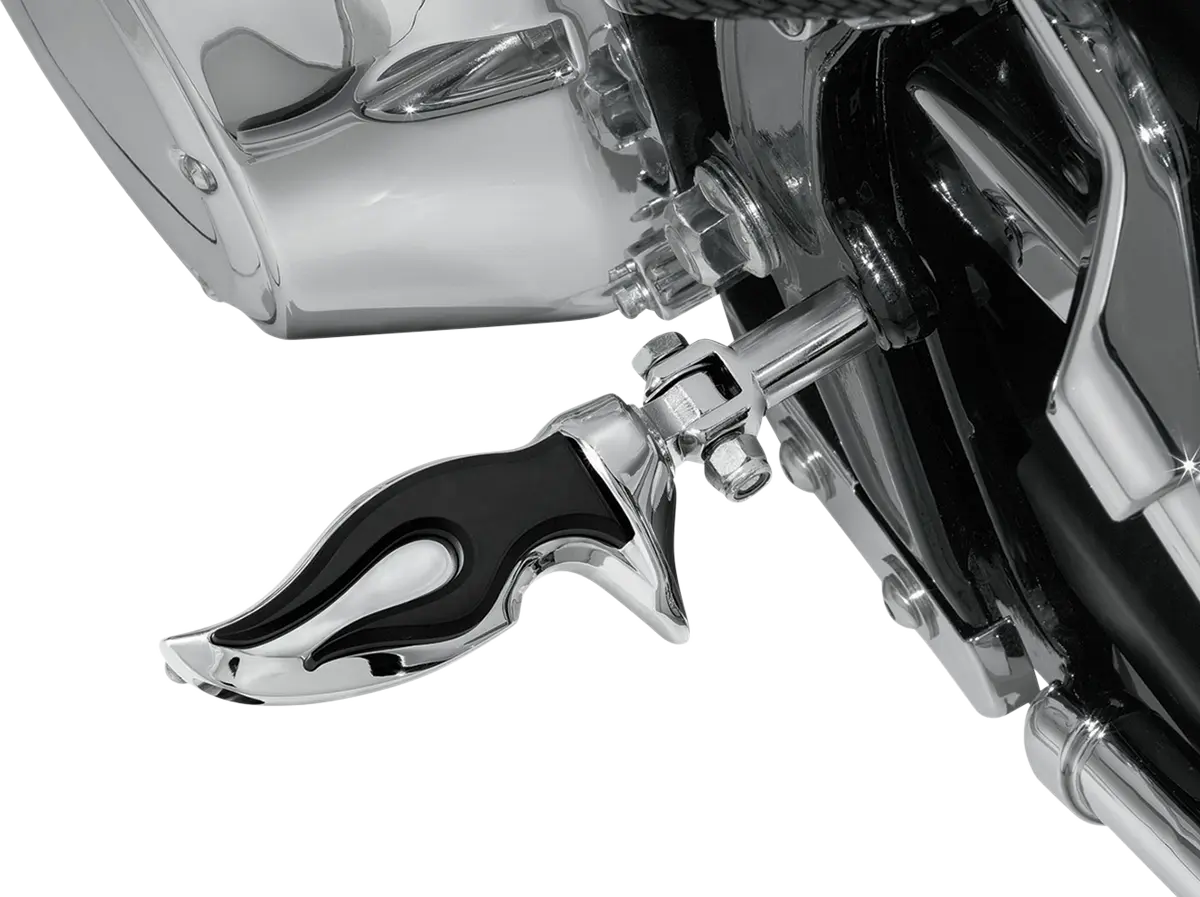Kuryakyn Flamin' Pegs - Chrome Footpegs