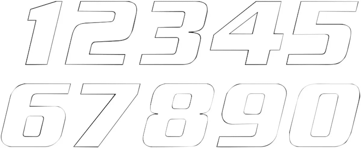 Blackbird Racing One Series Number Plate Graphic - 3 Pack