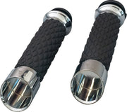 Khrome Werks Edge Grips - Chrome, 1" Bar