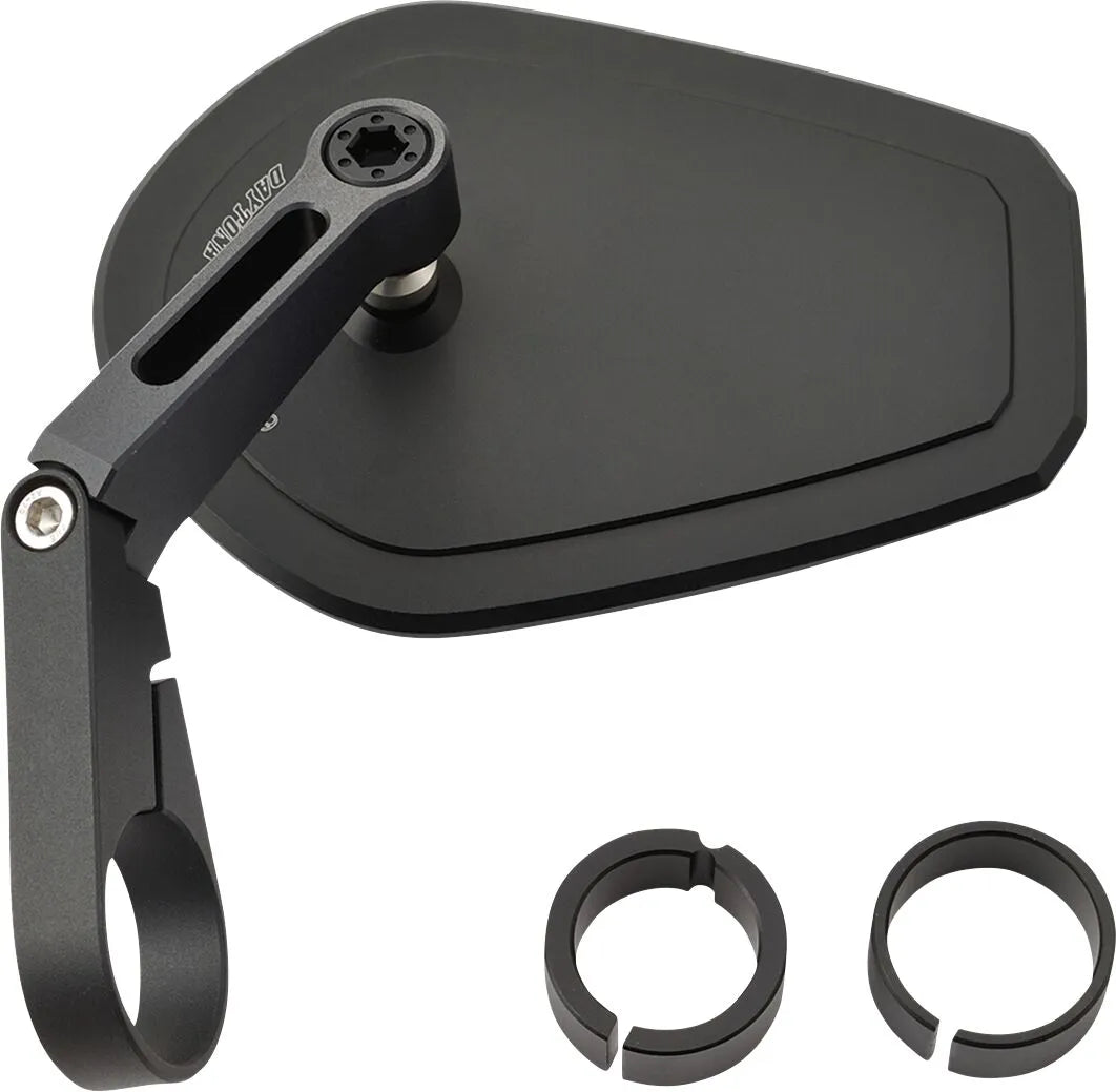 Daytona Bar End Mirror - Black Aluminum