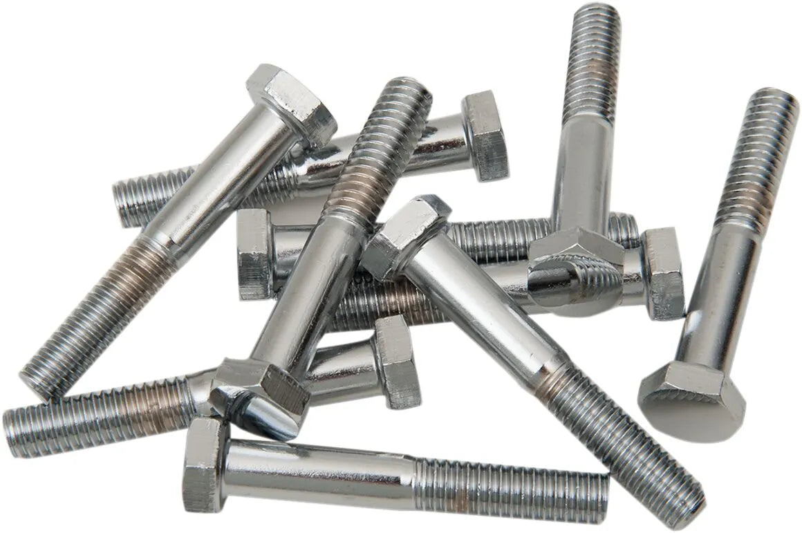 Drag Specialties Chrome Hex-Head Bolts 5/16"-18 x 2 1/4"
