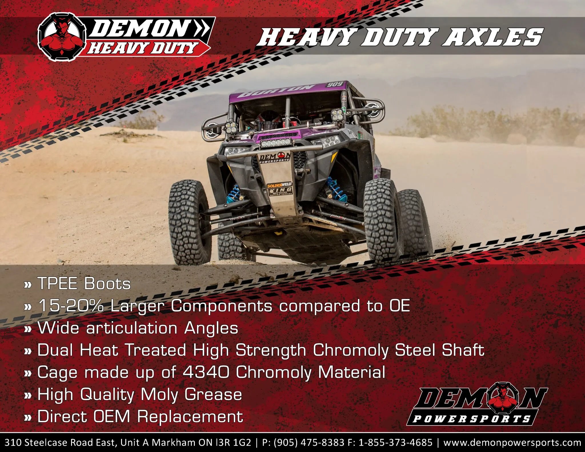Demon Heavy-duty Complete Axle