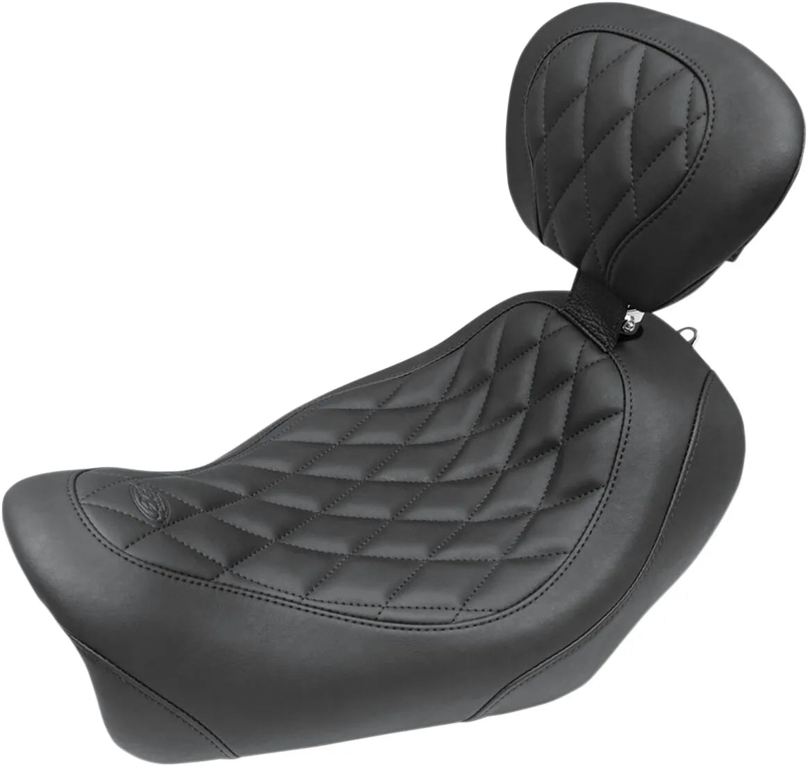 Mustang Wide Tripper Solo Seat - For Harley Davidson
