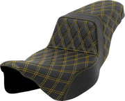 Saddlemen Lattice Stitch Step-up Seat - For Harley Davidson
