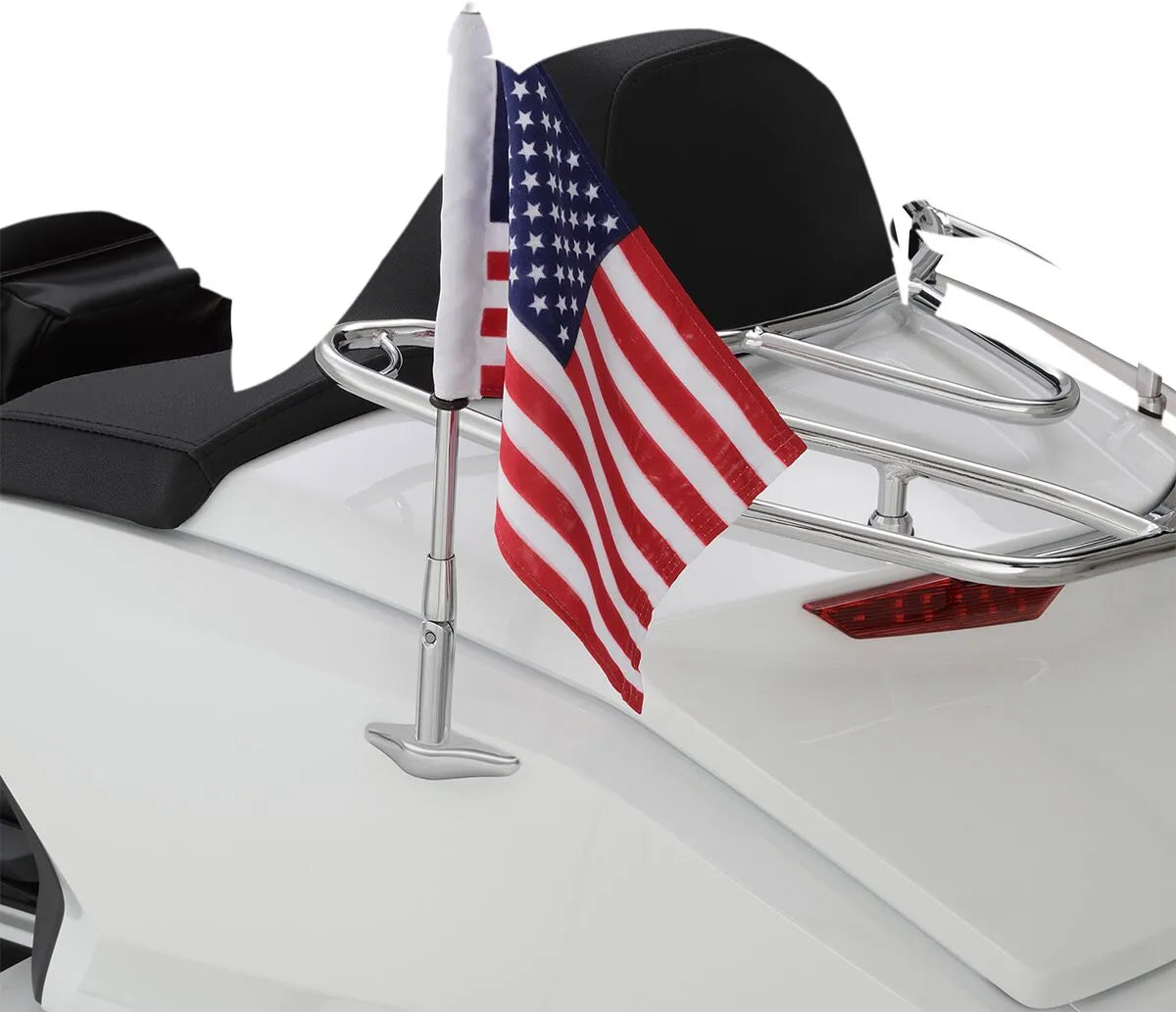 SHOW CHROME Folding Flag Pole for Trunk Side