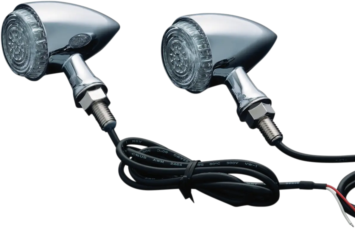 Kuryakyn Torpedo Lights - Chrome Turn Signals