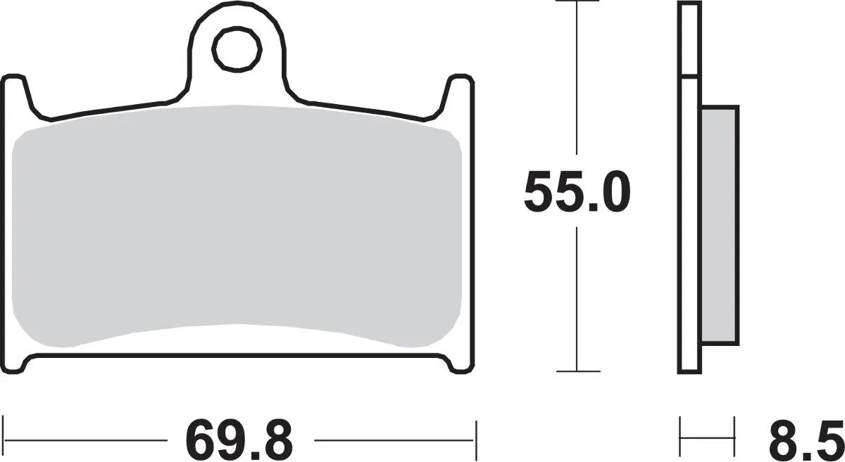 Sbs Hs Street Excel Sintrade Fram Bromsbelägg - Fram