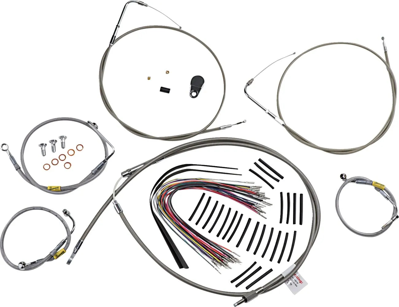 Burly Brand Control Kit for Early Touring Bikes with Bagger Bars