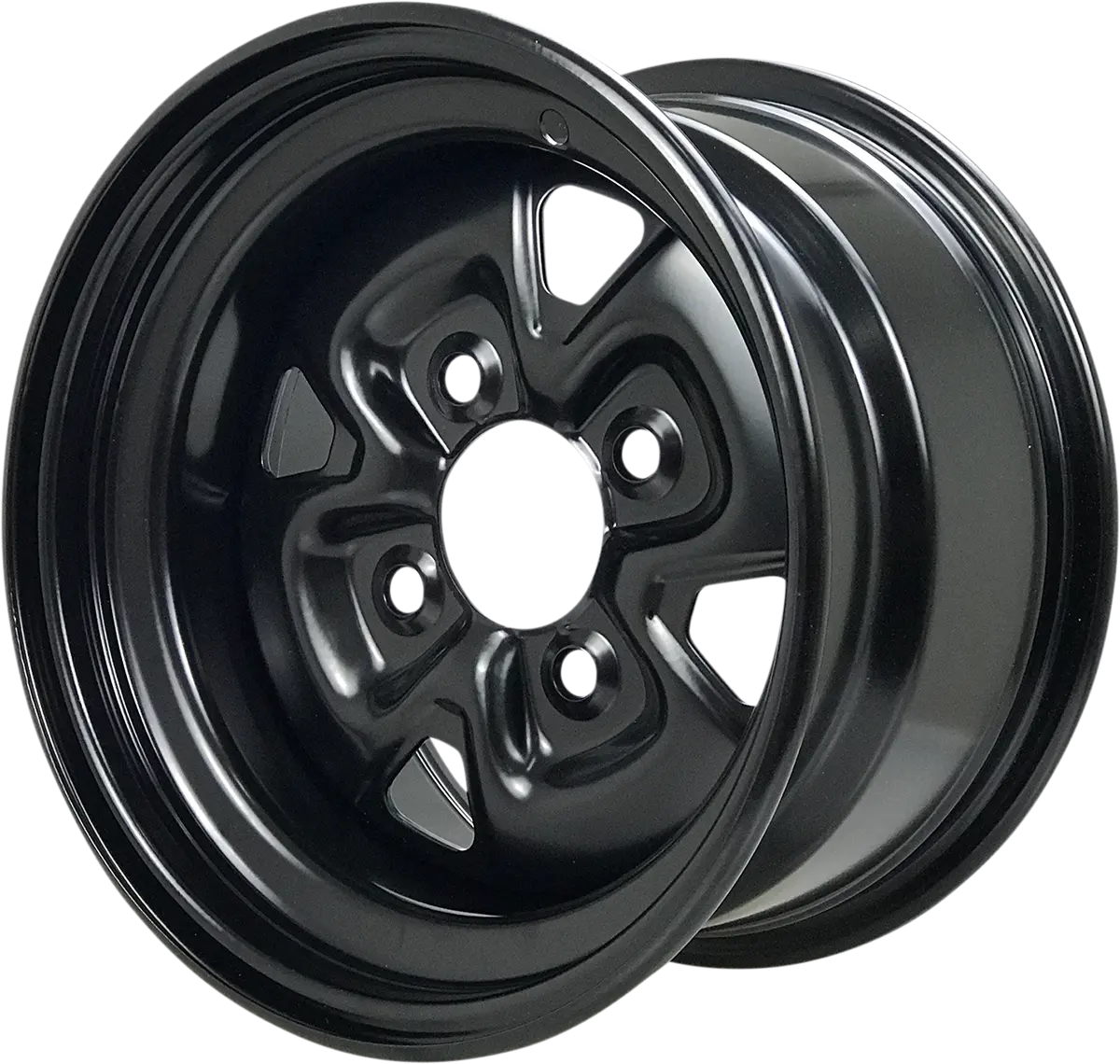 Moose Offroad Steel Wheel - 12x7 - Black