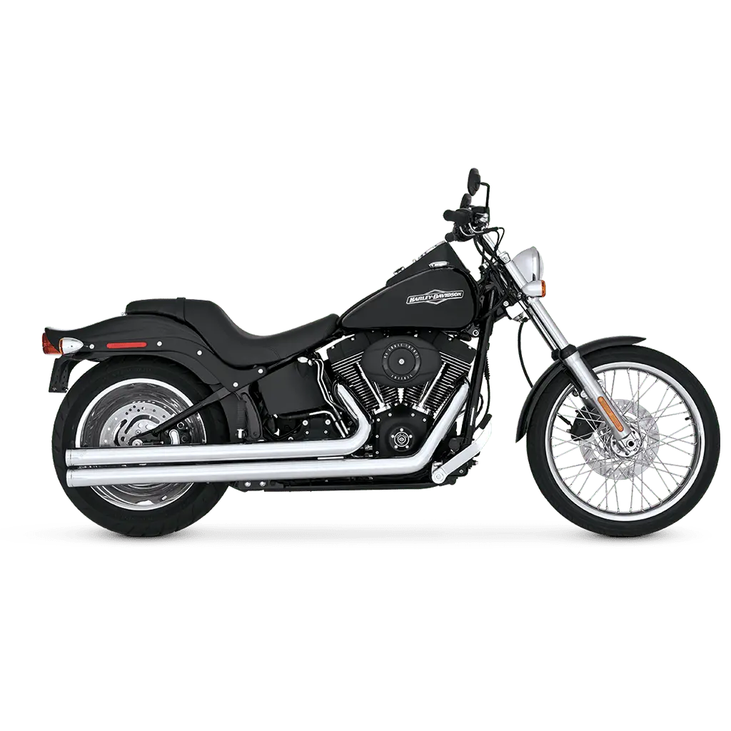 Vance & Hines Big Shots Long Exhaust System Chrome for 86-11