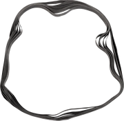 DRAG SPECIALTIES 21" Rubber Rim Strip
