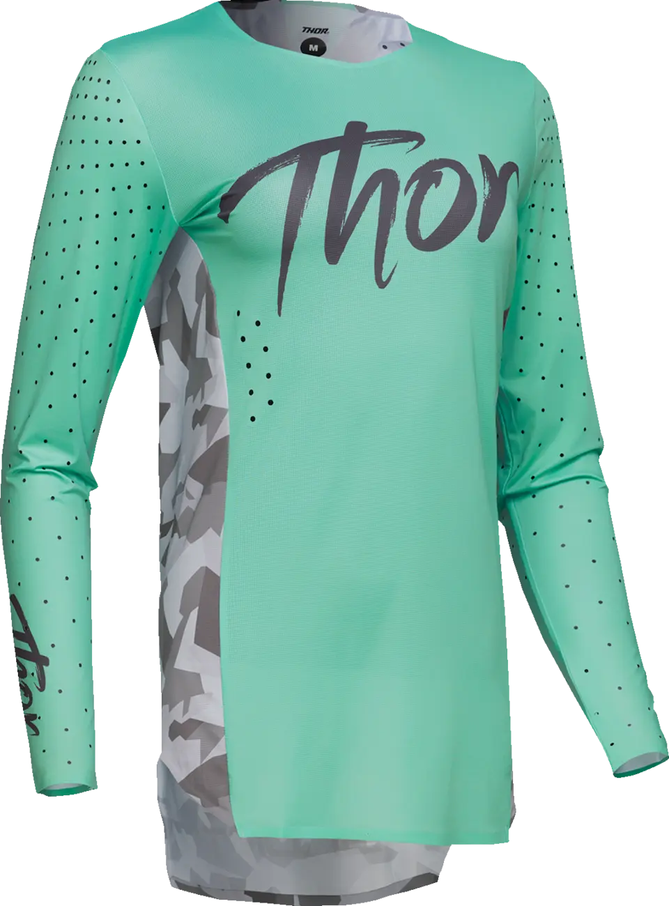 Thor Women's Sportmode Shadow Jersey - Green/Teal/Camo Gray