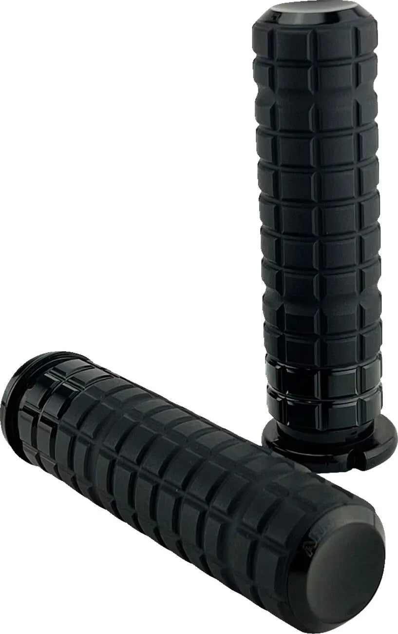 Arlen Ness Speedliner Grips - Black Anodized