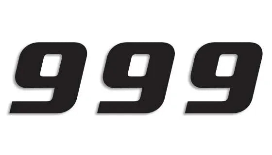 Blackbird Racing One Series Number 9 Plate Graphics (3-pack)