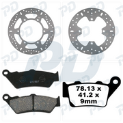 EBC Organic Brake Pads Kit for Honda CB 500 1997-2003