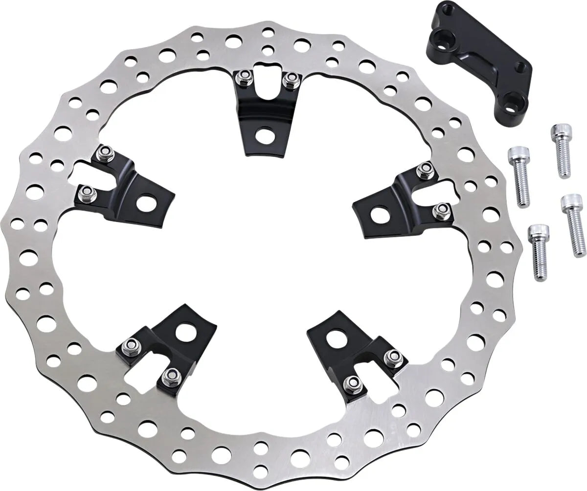 Arlen Ness Jagged Flytande Rotor För V-twin Motorcyklar - Fram