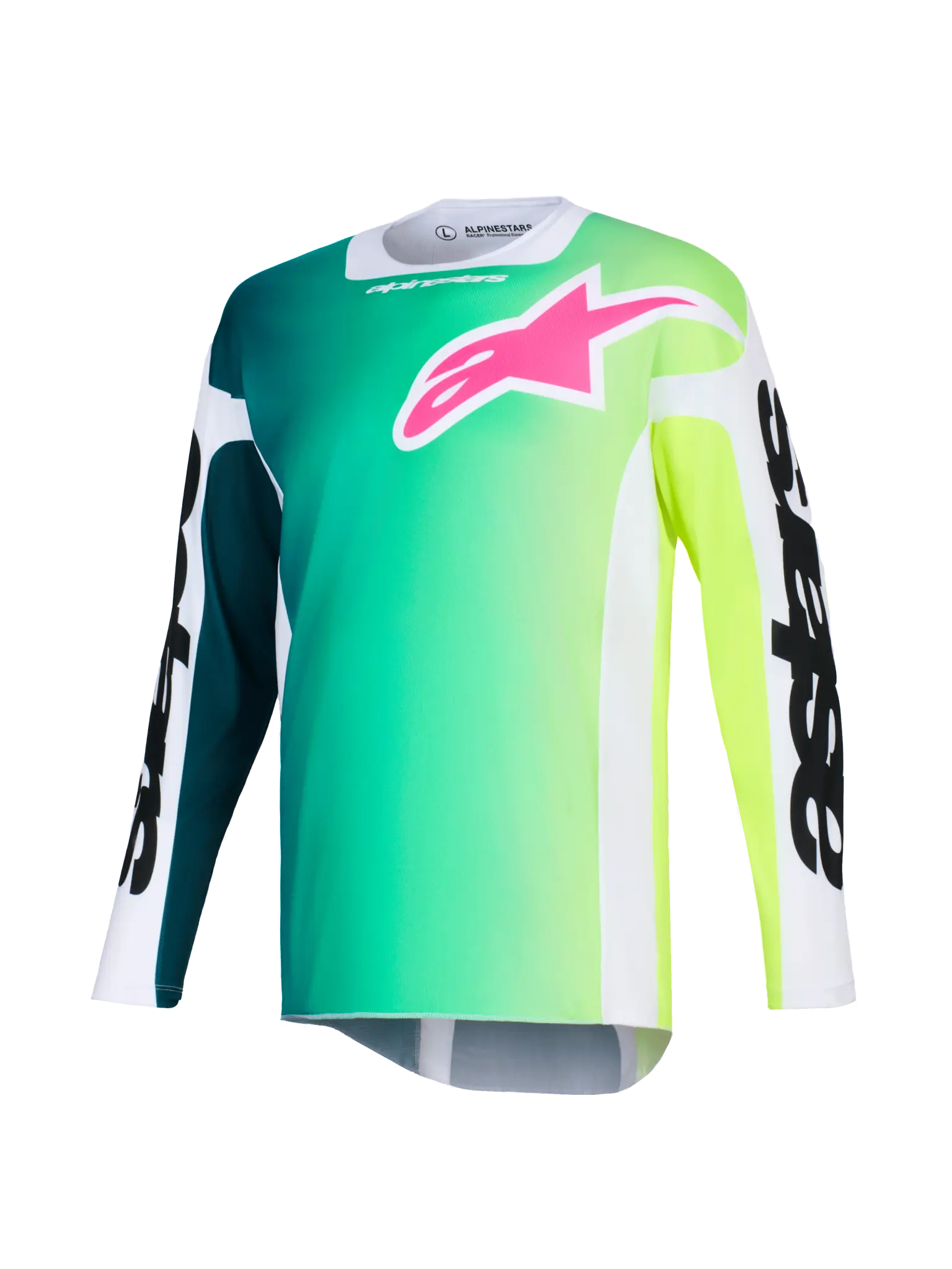 Alpinestars Racer Portl Jersey - Black/Green/White