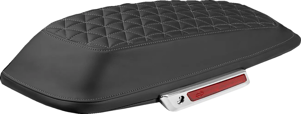 Saddlemen Tri-Gripper Saddlebag Lid Covers Gray Stitch