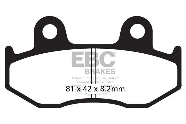 Ebc Sfa-hh Series Sintrade Bromsbelägg För Scooters - Bak
