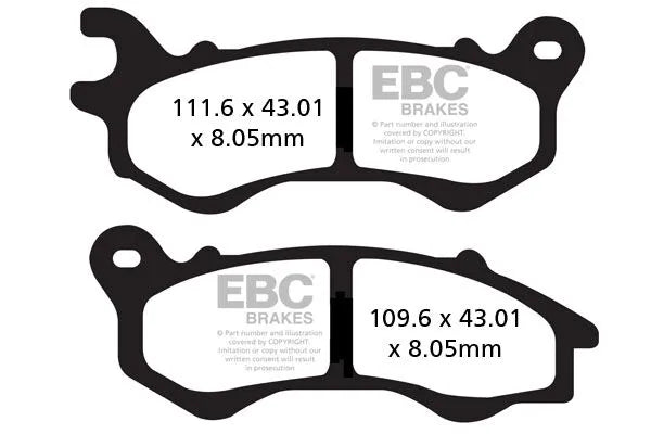 Ebc Sfa Scooter Brake Pads - Organic Compound