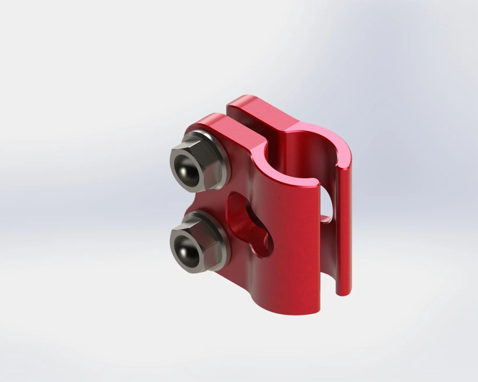 Scar Brakeline Clamp Aluminum Red