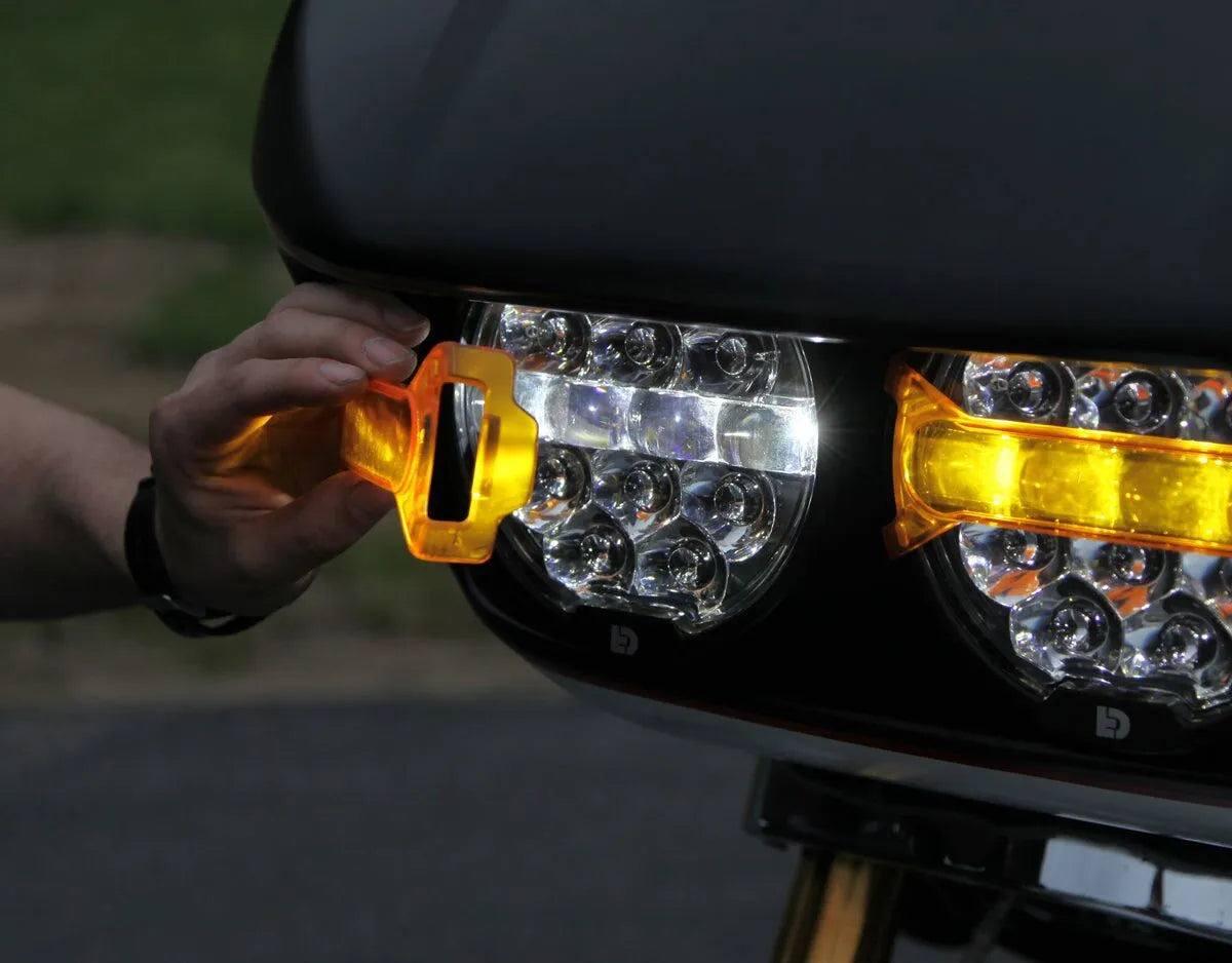 Denali D14 Destroyer Headlight Snap-on Yellow X-lens