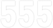 Factory Effex Pro Numbers - White 5 Number Plate Graphic