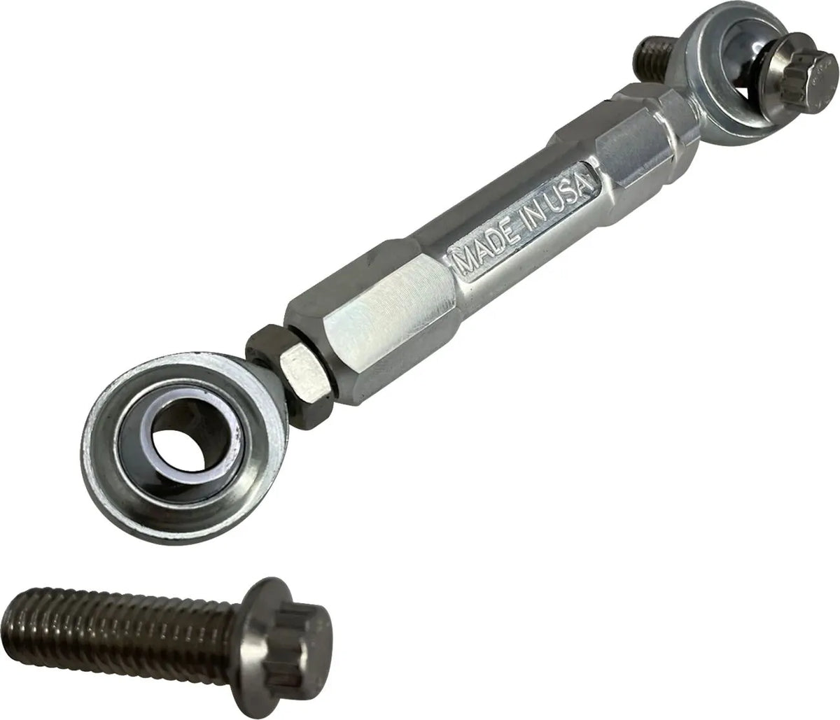Alloy Art Adjustable Front Stabilizer Link Raw for Harley Touring