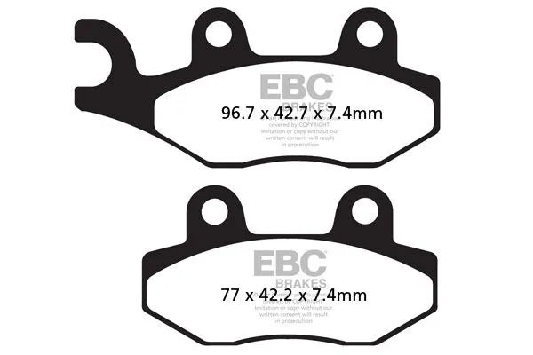 Ebc Fa135r Sintrade Brons Bromsbelägg För Motorcyklar - Fram & Bak