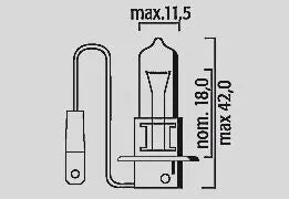 Flosser Halogen Headlight Bulb - 12v 55w