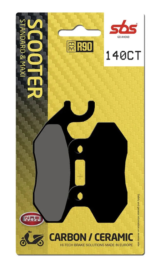 Sbs Ct Scooter Carbon Tech Organic Brake Pads Set - Front & Rear