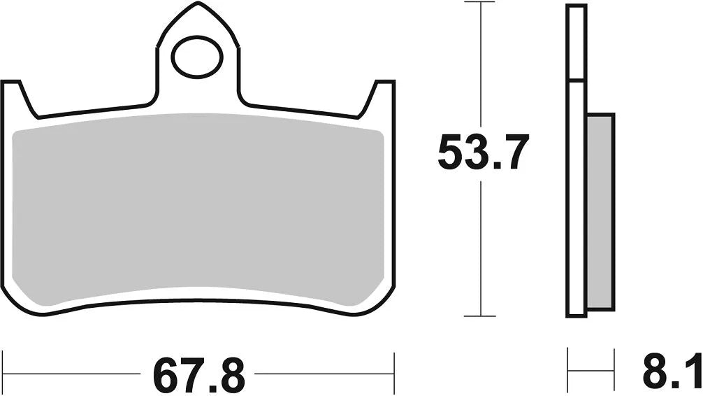 Sbs Hs Street Excel Sintered Främre Bromsbelägg - Fram