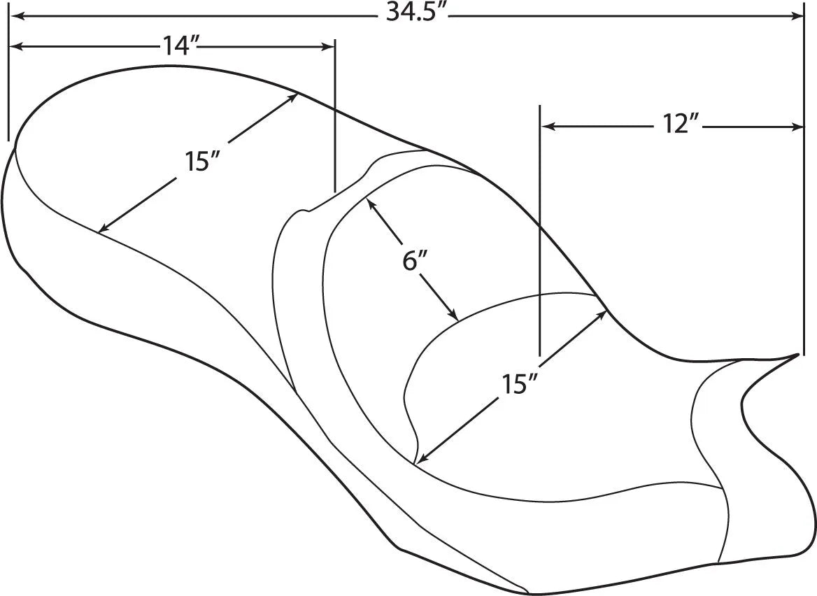Drag Specialties Low-profile Touring Seat - For VICTORY