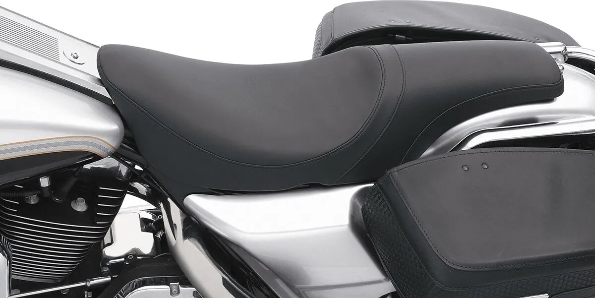 Drag Specialties Predator Seat - Black - For Harley Davidson