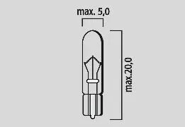 Flosser Filament Glass Wedge Bulbs 12v