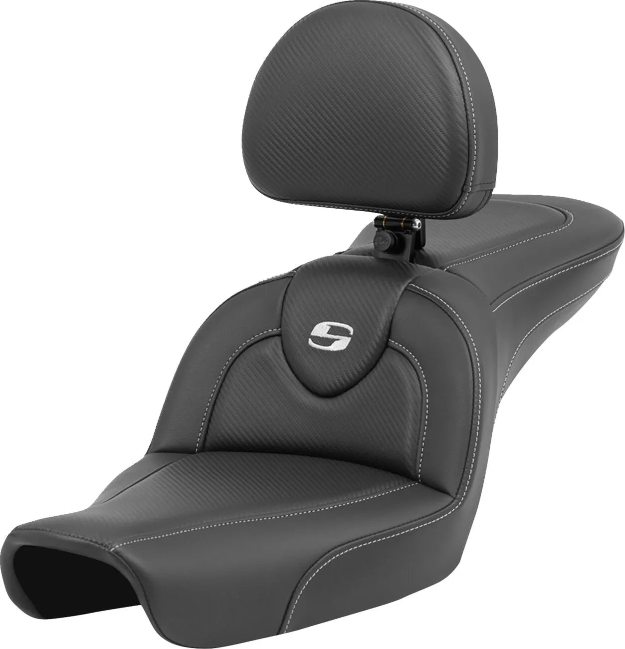 Saddlemen Roadsofa Carbon Fiber Seat - For Harley Davidson
