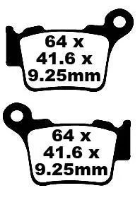 Ebc Tt Sport Carbon Fusion Brake Pads - Front & Rear