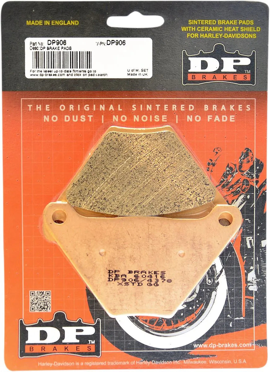 Dp Brakes Dp906 Sintrade Metallbromsbelägg För Harley/buell - Fram & Bak